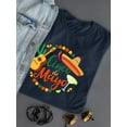 thumbnail image 3 of Cinco De Mayo Guitar Sombrero Shaped T-Shirt Women -Image by Shutterstock, Female XX-Large, 3 of 4