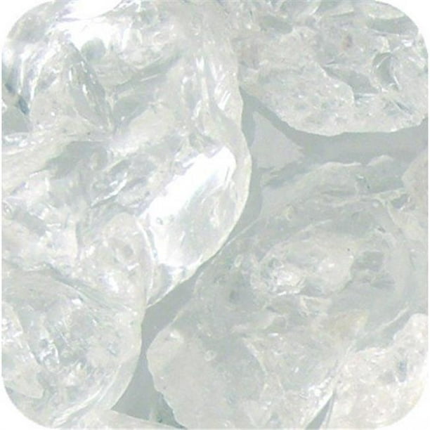 Sandtastik ICE2008 Couleur Glace Gemmes de Verre Réel&44; Disperse 20 lbs. Boîte&44; 1.5 - 2 Po - Cubes Clairs