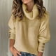thumbnail image 1 of Puntoco suéter moda mujer sólido cuello alto manga larga estilo suelto tejido señoras tops blusa liquidación de Navidad Puntoco Puntoco-1016, 1 of 5