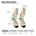 thumbnail image 6 of Uemuo Rockets Pattern Women's Crew Socks, Soft Durable Breathable Moisture-Wicking with Odor Control Cotton socks, 6 of 9