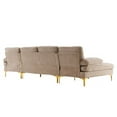 thumbnail image 2 of Miekor U-Shaped 4-Seat Indoor Modular Sofa Camel G57062, 2 of 8