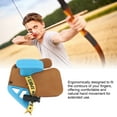 thumbnail image 4 of Double PU Leather Archery Finger Tab, Ergonomic Design Finger Guard For Recurve Bow, 4 of 8