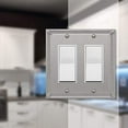 thumbnail image 2 of AMERELLE 74RRBN Wall Plate, 2 Rocker, 2 of 5