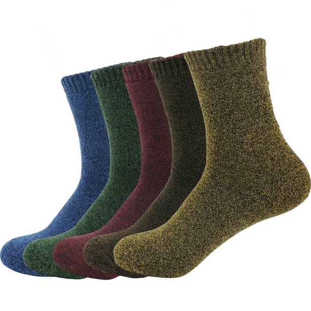 EZGO Mens Heavy Thick Wool Socks Soft Warm Comfort Winter Crew