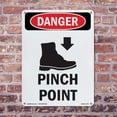 thumbnail image 5 of Foot Pinch Point OSHA Danger Aluminum Sign 10 Inch x 7 Inch - 10 Pack, 5 of 8