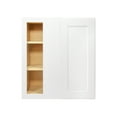 thumbnail image 3 of Furinno Shaker Wall Blind Kitchen Cabinet, Ready to Assemble, 12 D x 27 W x 30 H, White, 3 of 8