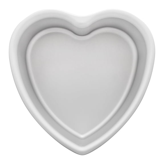 Fat Daddio's PHT-83 Anodized Aluminum Heart Cake Pan, 8 x 3 Inch