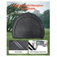 thumbnail image 5 of Bike Storage Tent 5+ Bikes Outdoor Waterproof Tent Fan Shaped Bicycle Shelter with Fiberglass Poles & Ventilation, 5 of 9