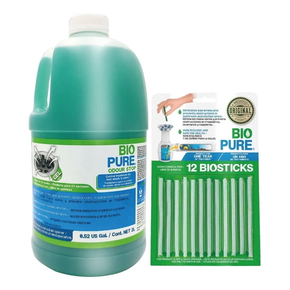 Kit Biosticks + Odour Stop Para Control De Malos Olores 2L