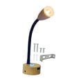 thumbnail image 1 of Luz de lectura LED Rvs, Interruptor táctil regulable, función de memoria de 3W, 12V-24V, cuello de cisne Flexible para Camper, barco, remolque, camión Negro BLESIY Luz para leer, 1 of 8