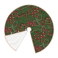 thumbnail image 2 of Daiia Red Snake Drawing Merry Christmas Tree Skirt , Xmas Large Lace-up Tree Skirt, Santa Snowflakes Rustic Home Decorations New Year Party Farmhouse Decor-30", 2 of 7