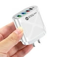 thumbnail image 2 of Cargador USB C con 4 puertos, 36 W PD y QC, estación de carga de escritorio multipuerto USB, concentrador de carga rápida para iPhone 13, 12, 11 Pro Max, iPad, AirPods, tabletas y teléfonos, 2 of 2