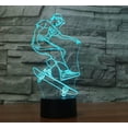 thumbnail image 2 of YSTIAN 3D Skater Boy Remote Control 16 Color Night Lights Illusion Acrylic LED Table Bedside Lamp Children Bedroom Desk Decor Birthday Gifts Toy for Kids, 2 of 8