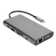thumbnail image 2 of Z‑030 Estación de acoplamiento de concentrador tipo C 10 en 1 USB3.0/PD/HDMI/RJ45/VGA/Tarjeta de memoria/Adaptador de 3,5 mm, 2 of 8