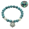 thumbnail image 2 of Soumake Women Bracelet Faux Turquoises Luminous Floral Jewelry Elastic Beads Bangle Jewellery Gift Fashion, 2 of 8