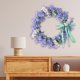 thumbnail image 5 of Simulación de guirnalda de lavanda, flores artificiales, decoración, regalos de Navidad, colgante Púrpura claro Colcomx Guirnalda de puerta de simulación, 5 of 8