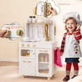 thumbnail image 2 of Gymax Kids Kitchen Set Pretend Play Kitchen w/ Stoves & Faucet & Sink & Telephone, 2 of 10