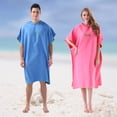 thumbnail image 2 of Toalla Poncho de surf Toalla para cambiarse Bata de secado rápido con capucha Manta de playa de micr Tomshoo Toalla, 2 of 7