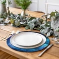thumbnail image 6 of Blue Purple Galaxy Round Table Placemats set of 4, Universe Space Washable Woven Place Mats for Dining Tables Kitchen Party Decor,Heat Proof, 13in,, 6 of 8