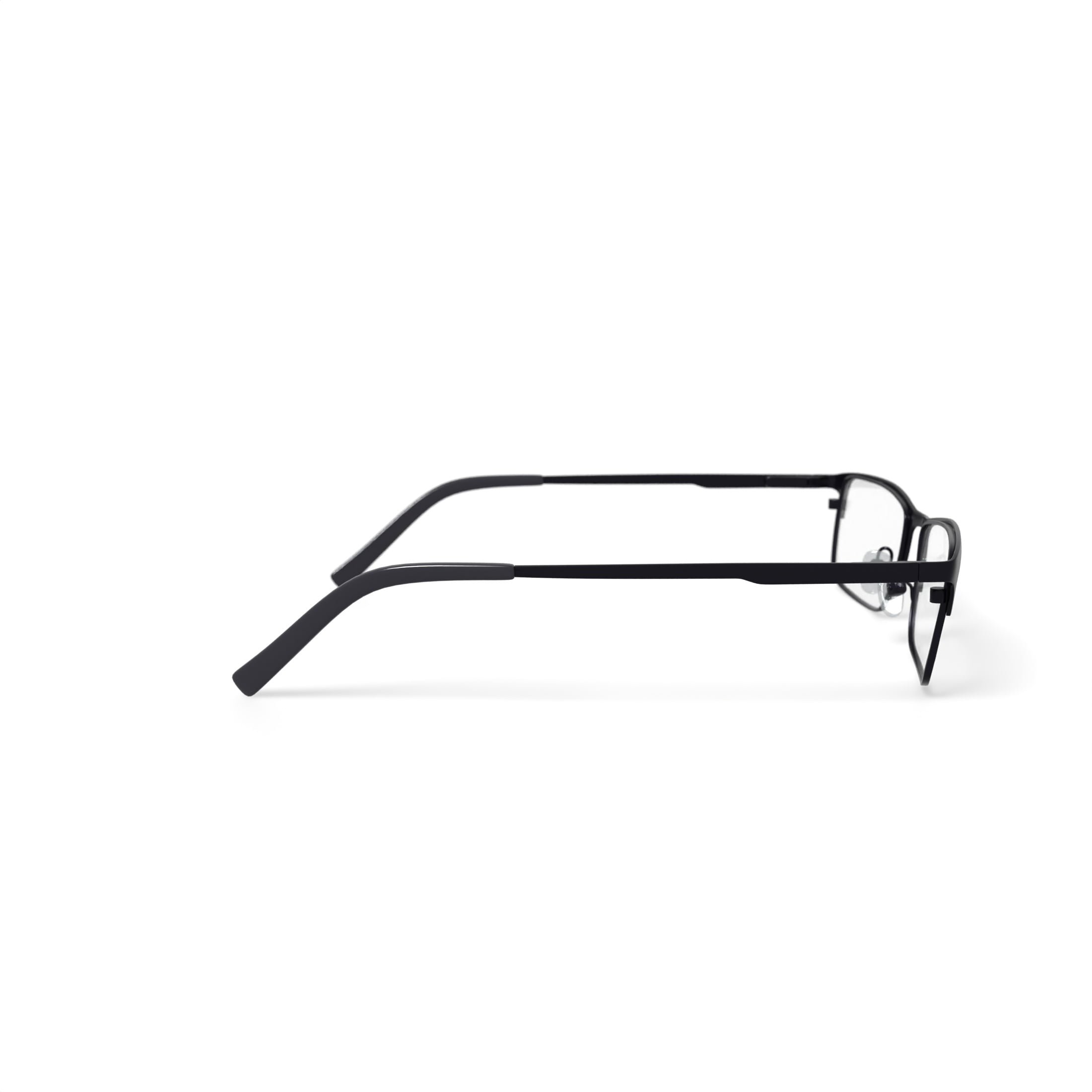 Wrangler Men's W150 Browline Prescription Eyeglasses with Case, Black