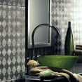 thumbnail image 4 of FASÄDE Miniquattro Decorative Vinyl 18in x 24in Backsplash Panel in Crosshatch Silver (5 Pack), 4 of 6