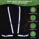 thumbnail image 4 of Chaleco de seguridad reflectante Uxcell, chalecos Hi-Vis, tiras de alta visibilidad ajustables para trotar al aire libre Azul oscuro, 4 of 7