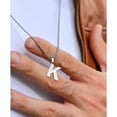 thumbnail image 3 of APSVO Silver Initial Necklaces for Men Boys Stainless Steel American Flag Letter J Pendent Chain Birthday Graduation Fathers Day Jewelry Gifts Teen Him Dad Boyfriend Male Son Adults Kids Age Ideas, 3 of 5