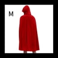 thumbnail image 2 of Disfraz de Caperucita Roja GóTica para Mujer Capa con Capucha Vestido de Fiesta de Halloween de Navidad con Capa Adulto Juego de Rol M, 2 of 5