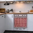 thumbnail image 5 of BBilaBu Checkered Oven Skirt for Farmhouse Kitchen Decor, Stove Cover Skirt with Ribbon Ties, Drill-Free Installation, 5 of 7