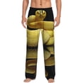 thumbnail image 1 of Balery Yellow White-Lipped Pit Viper Pantalones de pijama para hombre, pijama ultraligero, pantalón de descanso-XX-Large, 1 of 6
