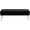 Black, variant on Furniliving 44 Inch Velvet Bench, Upholstered Tufted Striped Fabric Bedroom Bench with Golden Metal Legs, Ottoman for Living Room, Solid Wood Indoor Bench for Foyer (Pink)