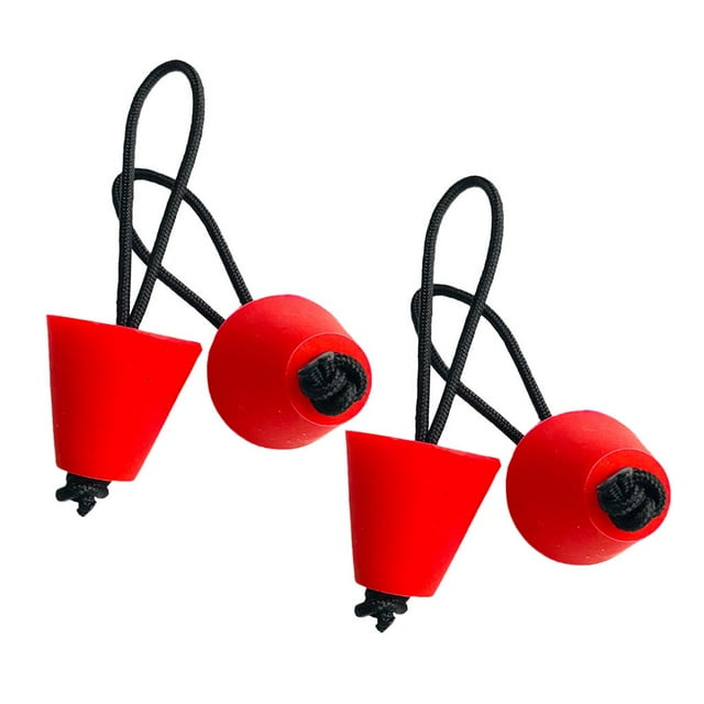 S SERENABLE 4pcs Kayak Scupper Plug Drain Holes Plugs Stopper Bung Kayak Accessories Red