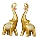 thumbnail image 4 of Estatua de elefante de la buena suerte con trompa, decoración decorativa Dorado, 4 of 9