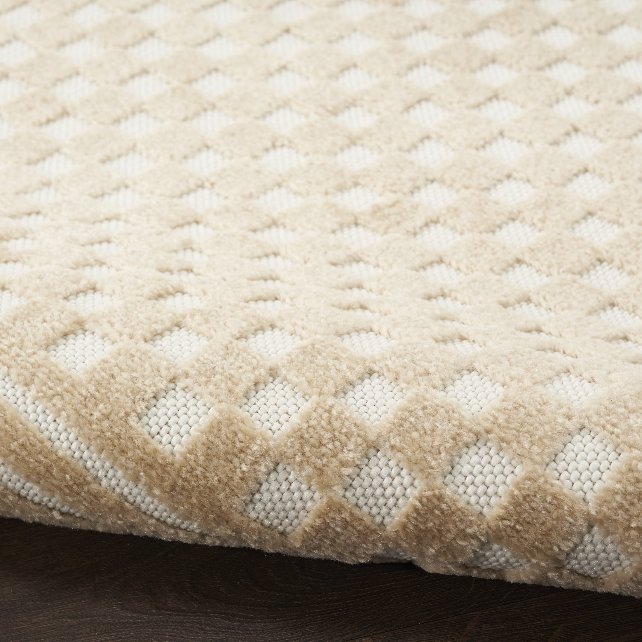 Nourison Casual 2' x 6' Taupe Modern Indoor Rug