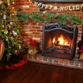 thumbnail image 4 of 8.2 FT LED Christmas Garland with Pinecones & Berries - 50 Warm White Battery Operated Lights, 8 Modes Prelit Garland for Indoor/Outdoor Holiday Door and Home Decor, 4 of 7