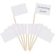thumbnail image 1 of Marcadores de queso CHAO con banderines en blanco para palillos de dientes 100 piezas, 1 of 5