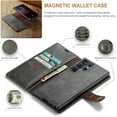 thumbnail image 4 of Magnetic Detachable Wallet Stand Leather Phone Case for Samsung Galaxy S20 S10 S9 S8 Ultra Plus FE, Business Coin Purse Shell, Unique Card Holder Back Cover(Dark Gray,S20 Plus), 4 of 8