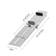 thumbnail image 4 of Soporte de piedra de afilar, puente de fregadero de acero inoxidable extensible para piedra de afilar , 25 cm a 37,3 cm a 373 cm Baoblaze Soporte para piedra de afilar, 4 of 8