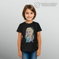 thumbnail image 2 of Girl's Frozen Elsa Sparkle Profile  Graphic Tee Black X Large, 2 of 8