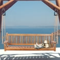 thumbnail image 5 of Teak Wood Elzas Double Outdoor Patio Swing, 5 of 5