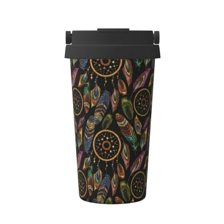 

Junzan Decorative Feathers for Stainless Steel Vacuum Insulated Tumbler - Reusable Insulated Cold Brew Iced Coffee Cup Thermos -Gifts for Women Men Him Her