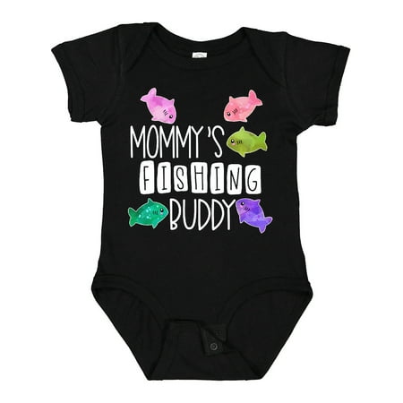 

Inktastic Mommy s Fishing Buddy with Colorful Fish Gift Baby Boy or Baby Girl Bodysuit