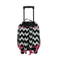 thumbnail image 3 of Rockland LUGGAGE 17 ROLLING BACKPACK, PINK CHEVRON, 3 of 4