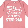 thumbnail image 4 of Inktastic My Best Friend is My Step Dad with Hearts Boys or Girls Long Sleeve Baby Bodysuit, 4 of 5