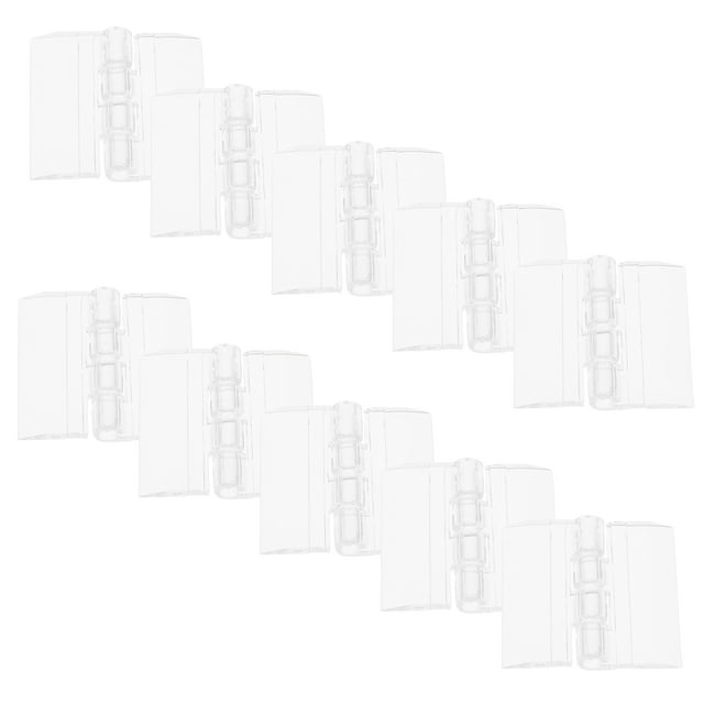 OULII 10Pcs Lightweight and Durable Acrylic Hinge for Furniture and Cabinets