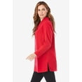 thumbnail image 4 of Roaman's Women's Plus Size Double Button Sherpa Fleece Tunic, 4 of 5