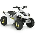 thumbnail image 1 of Costway 6V Kids Electric Quad ATV 4 Wheels Ride On Toy Toddlers Forward&Reverse White, 1 of 10