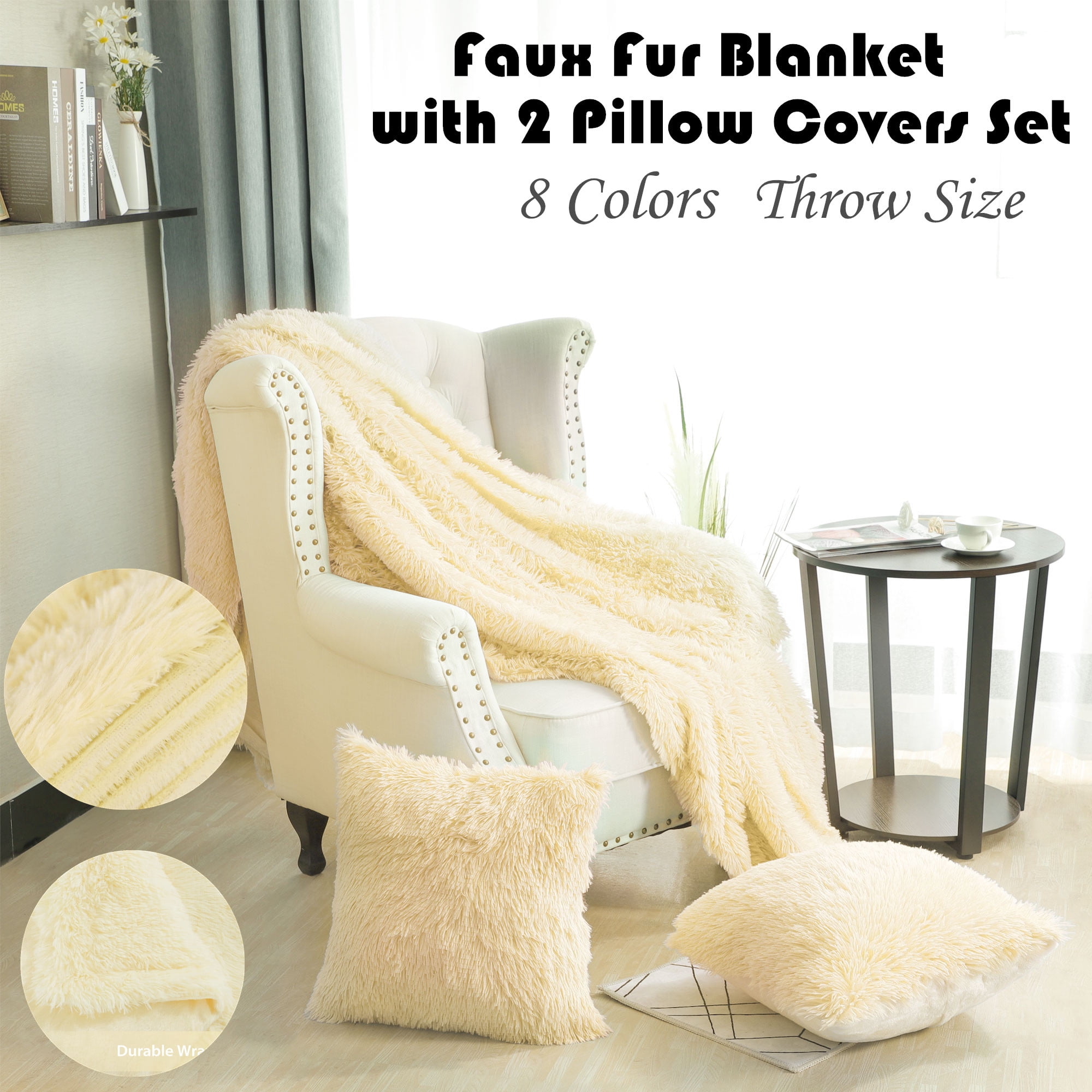 Details about   Soft Pink Faux Fur Throw Blanket Bedspread Rug 
