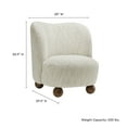 thumbnail image 3 of Monroe Accent Chair in Pearl Walnut, 3 of 9