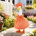thumbnail image 5 of Sruoe Porch Goose Outfits, Porch Goose Clothes, 23 Inch Cement Goose Clothes Dress, Duck Clothes for Spring Easter Holiday Outdoor Garden Yard Lawn Patio Statue Decor, 5 of 6